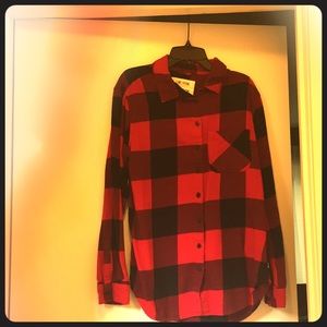 Garage flannel boyfriend shirt
